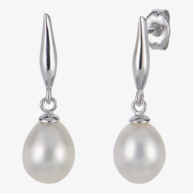 Womens White Cultured Freshwater Pearl Sterling Silver 2-pc. Jewelry Set