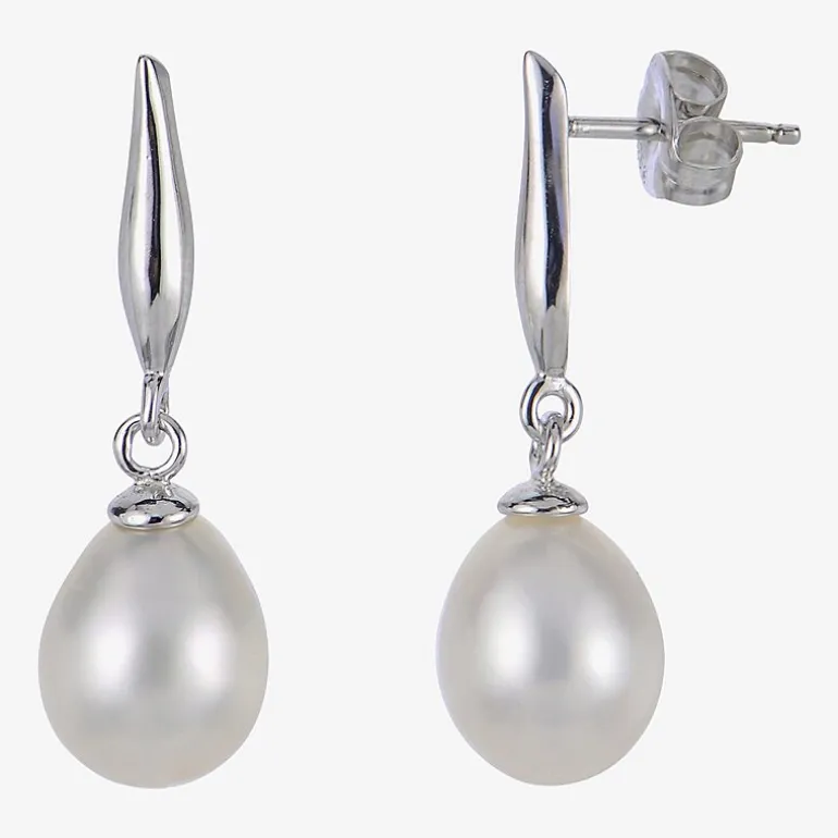 Womens White Cultured Freshwater Pearl Sterling Silver 2-pc. Jewelry Set