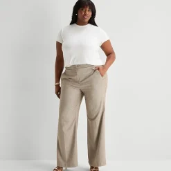 Worthington Plus Womens Fit and Flare Pant