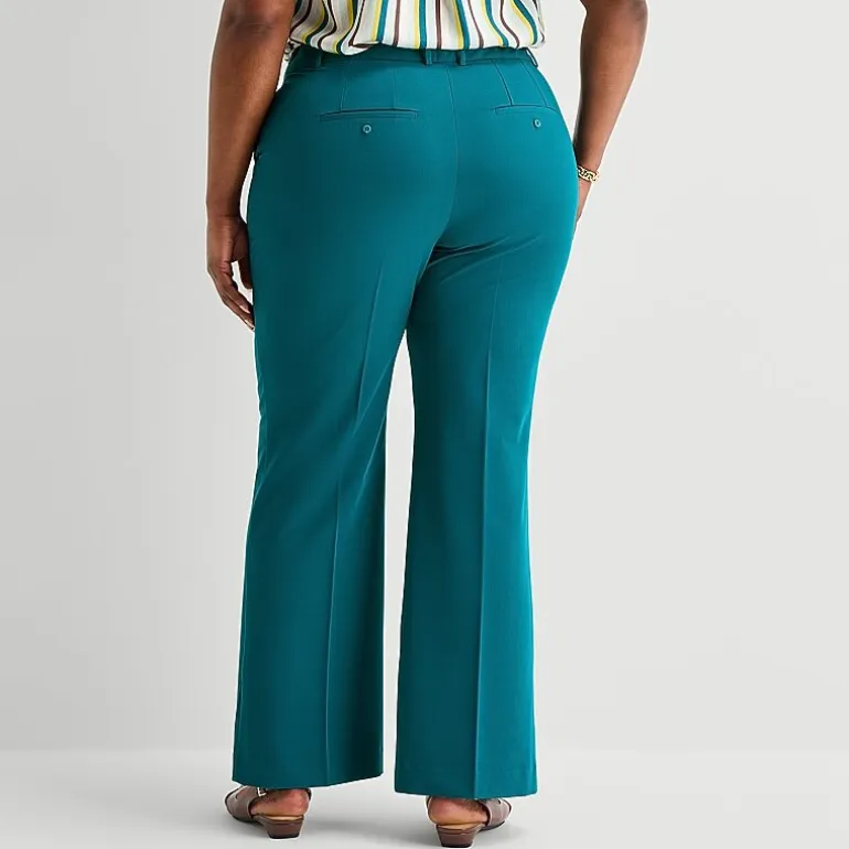 Worthington Plus Womens Modern Perfect Trouser
