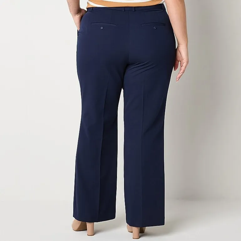 Worthington Plus Womens Modern Perfect Trouser