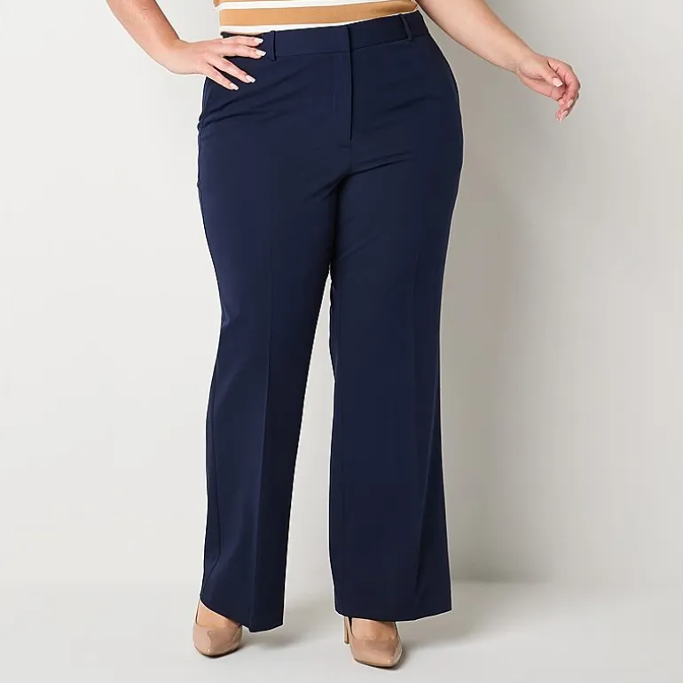 Worthington Plus Womens Modern Perfect Trouser