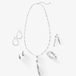 Worthington Silver Tone Womens Stretch Bracelet