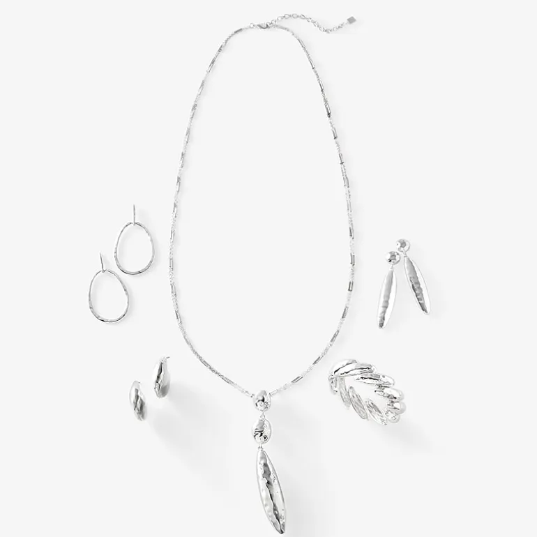 Worthington Silver Tone Womens Stretch Bracelet