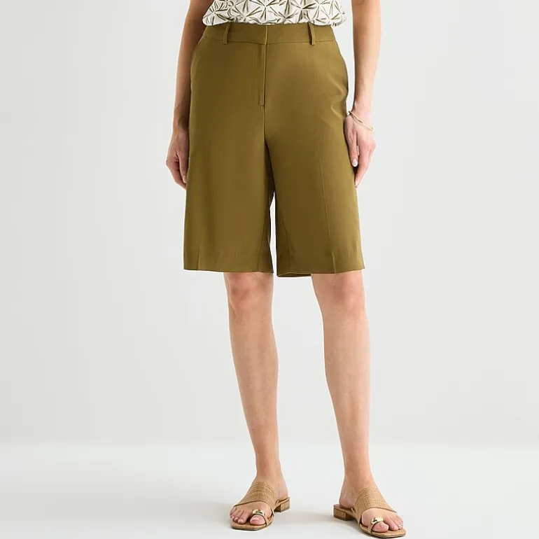 Worthington Womens 12" High Rise Bermuda Short