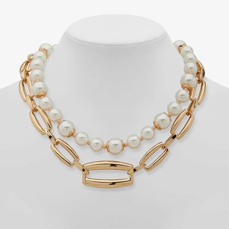 Worthington Womens 17 Inch Strand Necklace