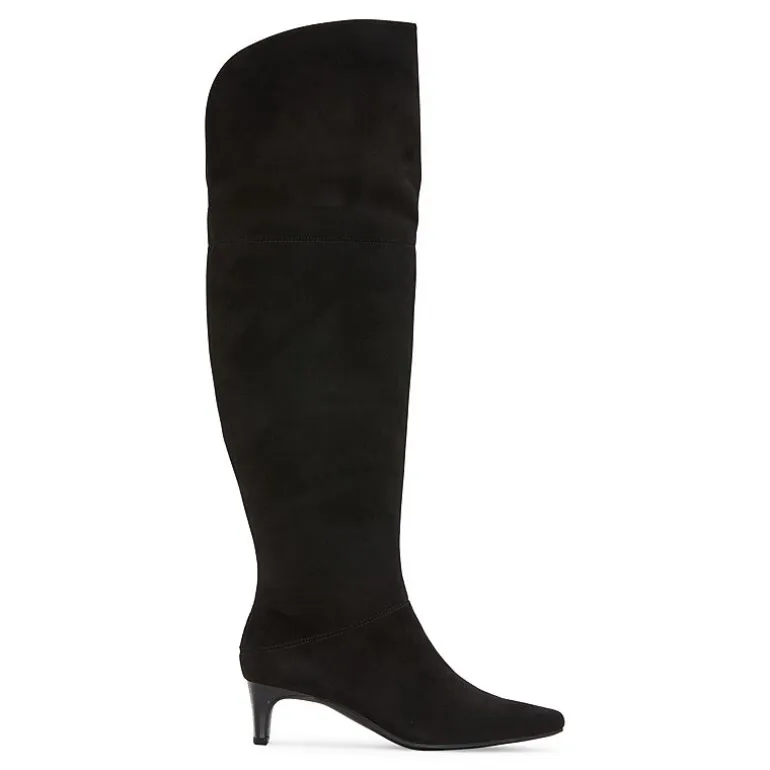 Worthington Womens Palmetto Stacked Heel Over the Knee Boots
