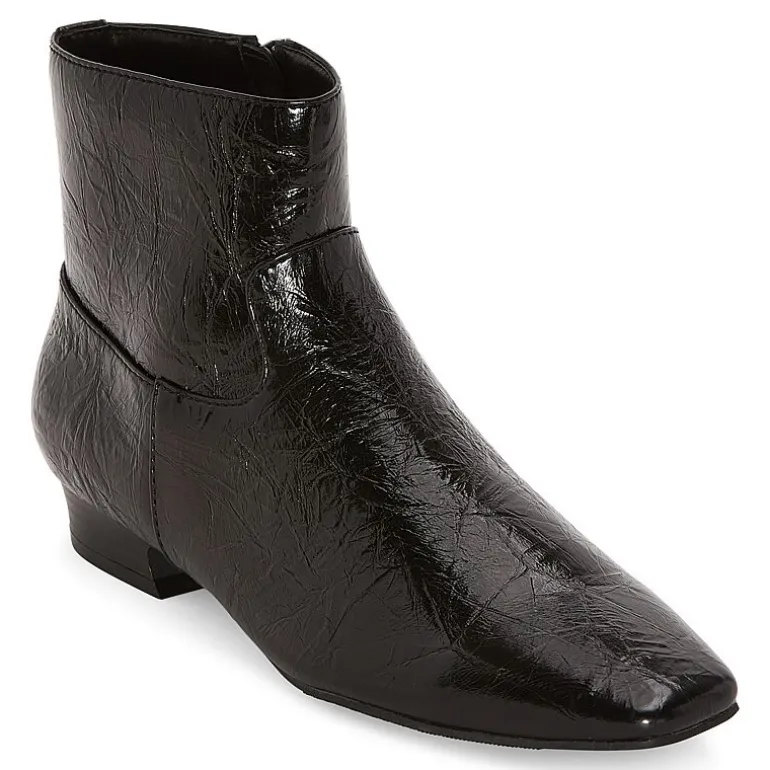 Worthington Womens Ranch Flat Heel Booties