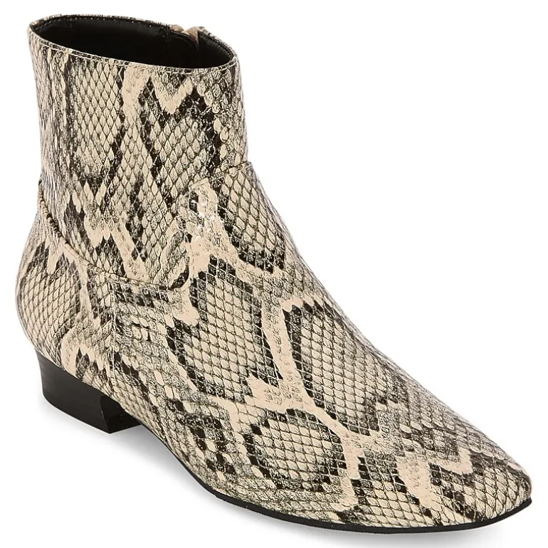 Worthington Womens Ranch Flat Heel Booties