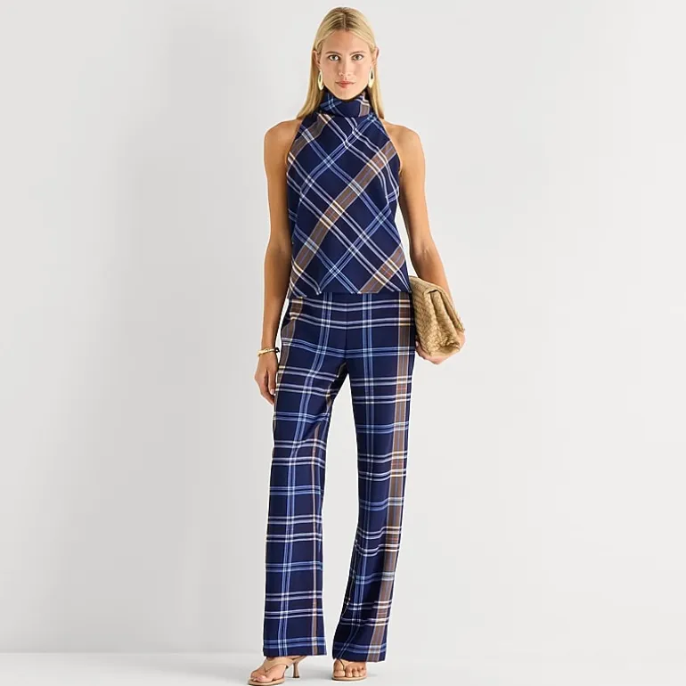 Worthington Womens Wide Leg High Rise Trouser