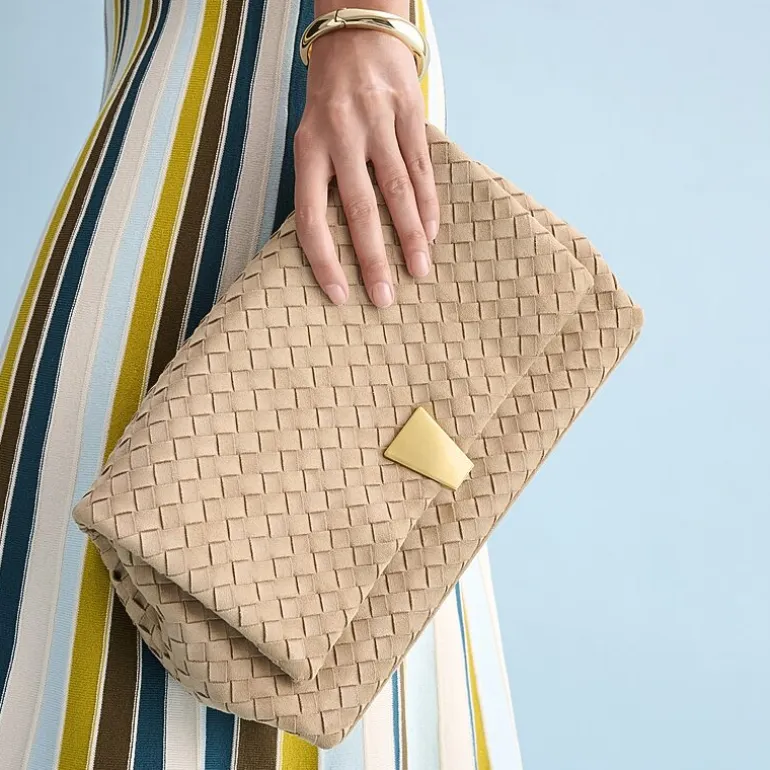 Worthington Woven Flap Crossbody Bag