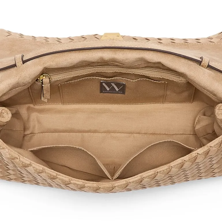 Worthington Woven Flap Crossbody Bag