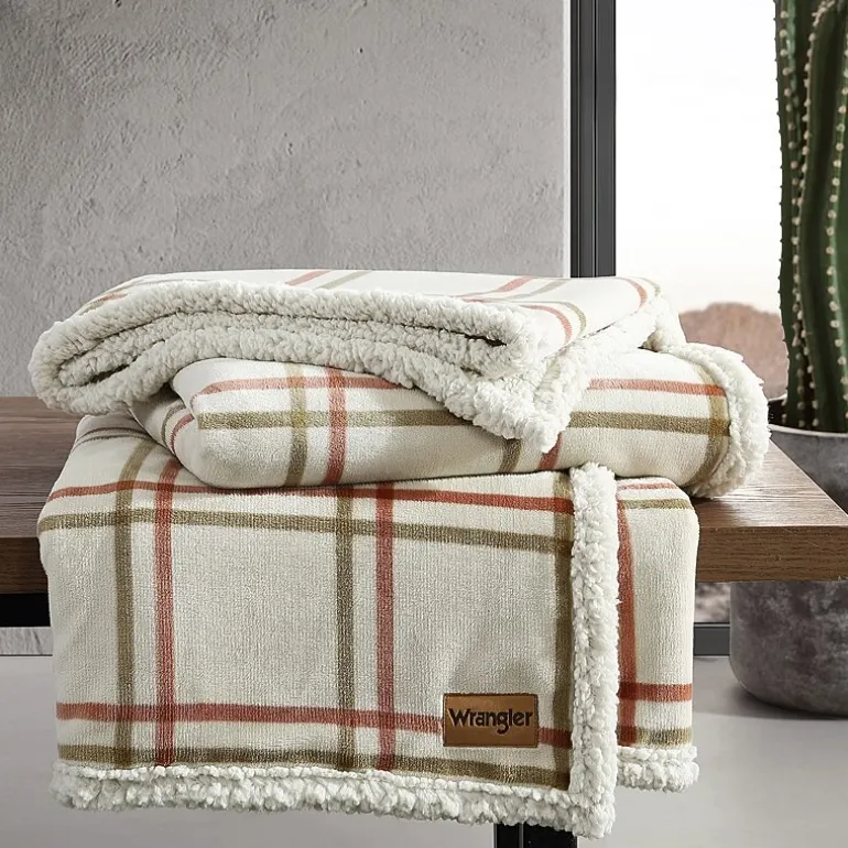 Wrangler Colt Plush Reversible Lightweight Throw