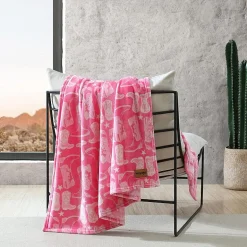 Wrangler Knockin' Boots 50x60 Washable Throw