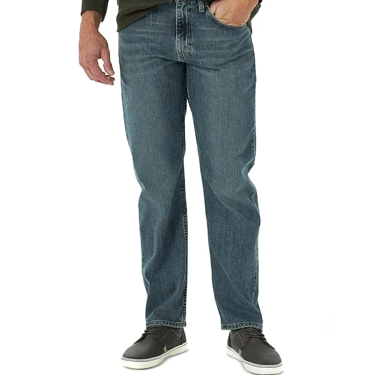 Wrangler® Mens Stretch Straight Leg Relaxed Fit Jean