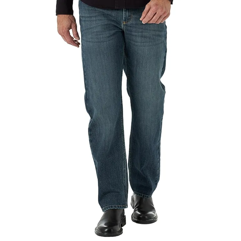 Wrangler® Mens Stretch Straight Leg Relaxed Fit Jean
