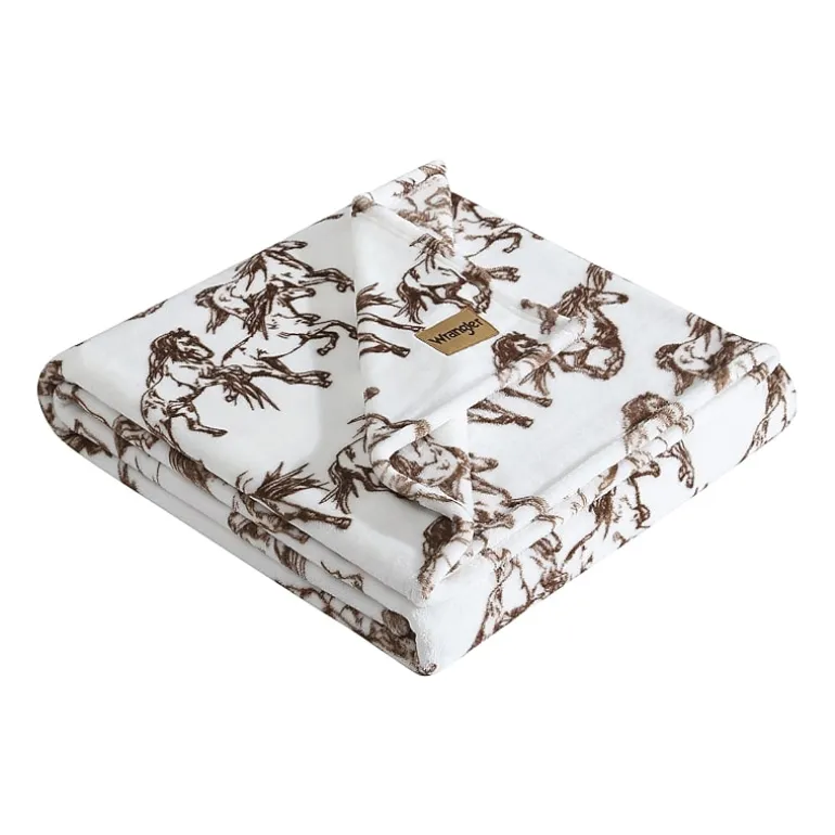 Wrangler Mustangs Washable Throw
