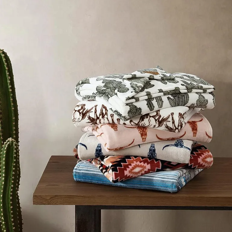 Wrangler Mustangs Washable Throw