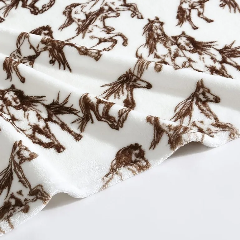 Wrangler Mustangs Washable Throw