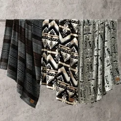 Wrangler Nash Stripe Soft Plush Washable Throw