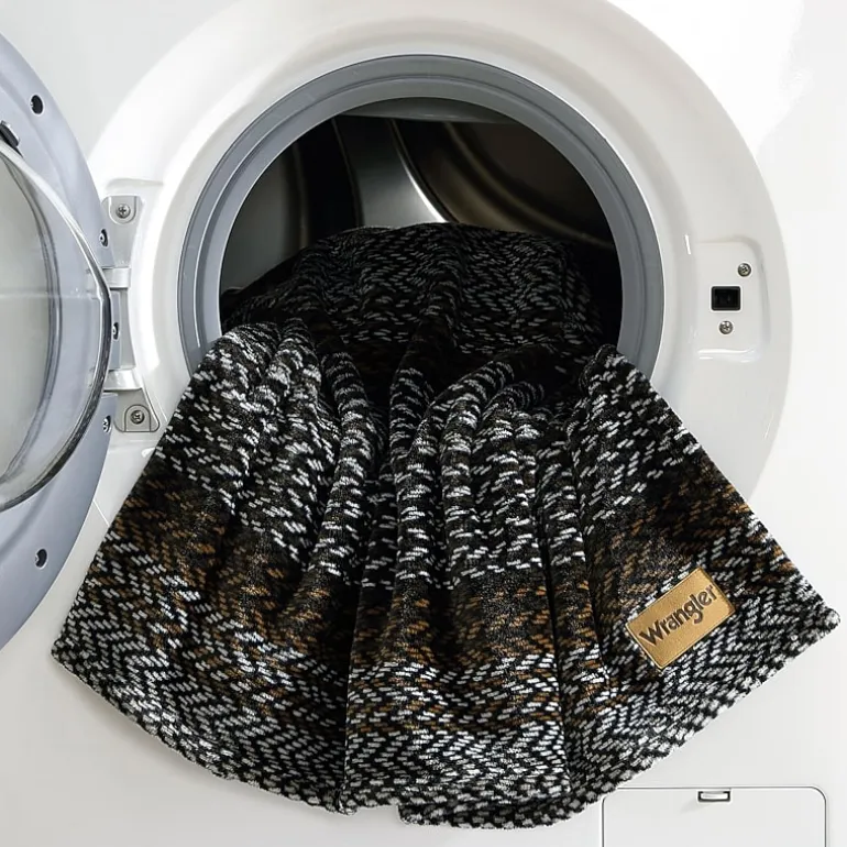 Wrangler Nash Stripe Soft Plush Washable Throw