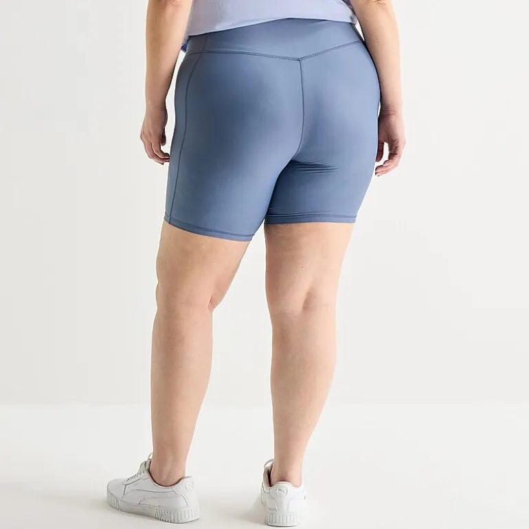 Xersion EverContour+ Womens 8" High Rise Plus Bike Short