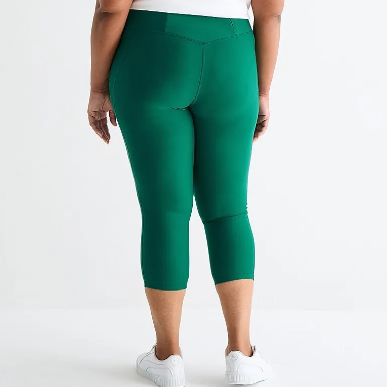 Xersion EverContour+ Womens High Rise 23" Plus Cropped Legging