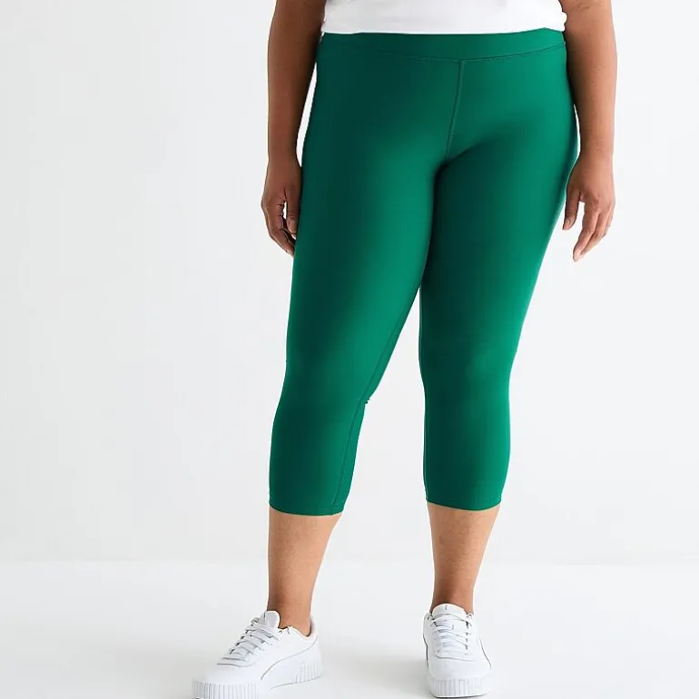 Xersion EverContour+ Womens High Rise 23" Plus Cropped Legging