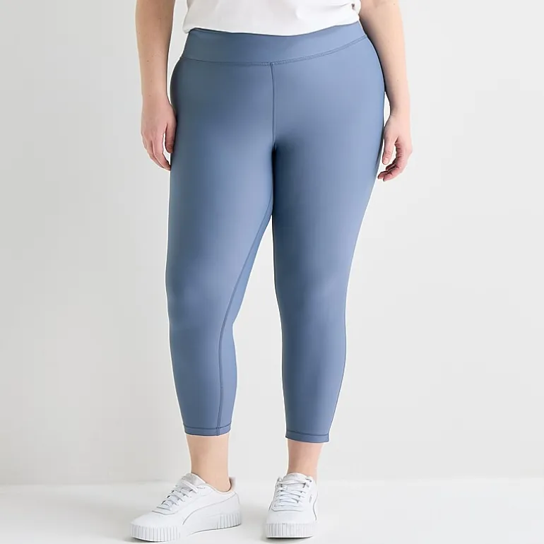 Xersion EverContour+ Womens High Rise 23" Plus Cropped Legging