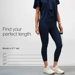 Xersion EverPerform Womens Cotton High Rise 7/8 Ankle Leggings