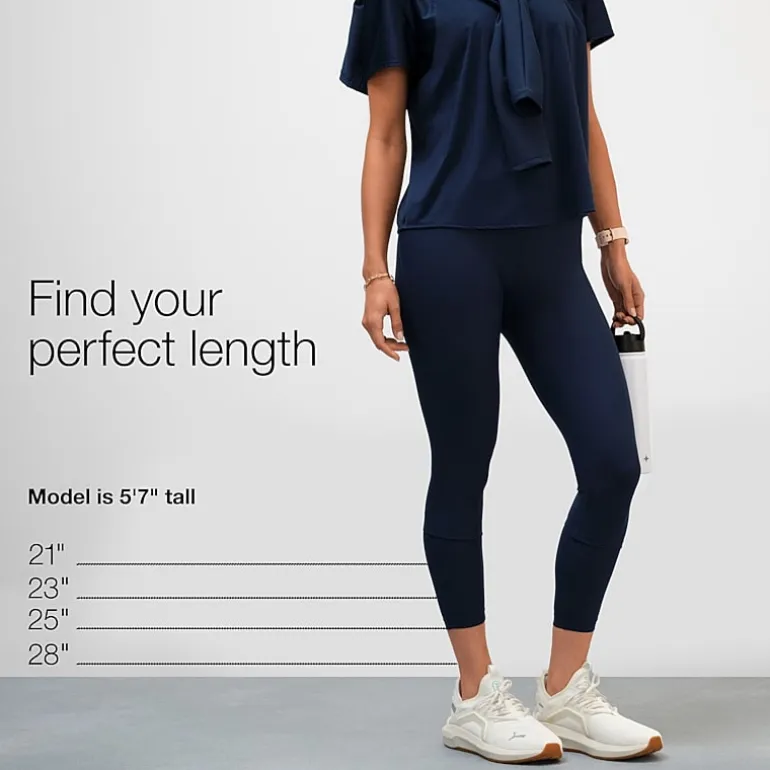 Xersion EverPerform Womens Cotton High Rise 7/8 Ankle Leggings