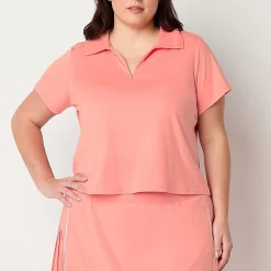 Xersion EverUltra™-Lite Plus Womens Short Sleeve Polo Shirt