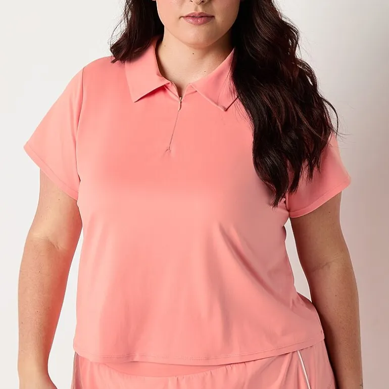 Xersion EverUltra™-Lite Plus Womens Short Sleeve Polo Shirt