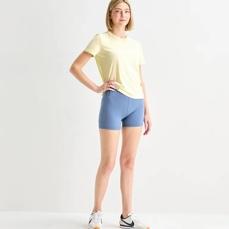 Xersion EverUltra™ Womens 4" High Rise Stretch Fabric Quick Dry Bike Short