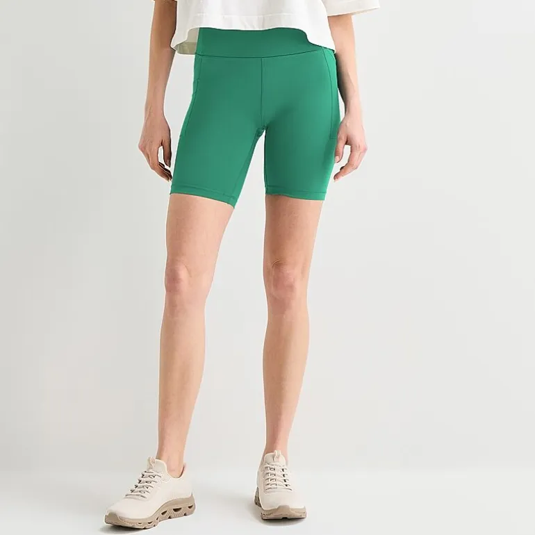 Xersion EverUltra™ Womens 8" High Rise Stretch Fabric Quick Dry Bike Short