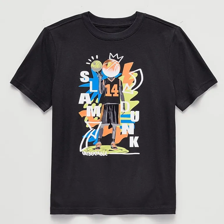 Xersion Little & Big Kid Boys Crew Neck Short Sleeve Regular Fit Graphic T-Shirt