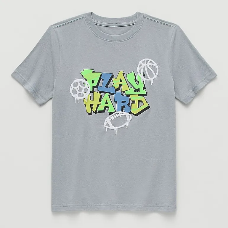 Xersion Little & Big Kid Boys Crew Neck Short Sleeve Regular Fit Graphic T-Shirt