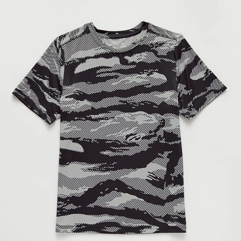 Xersion Little & Big Kid Boys Crew Neck Short Sleeve Moisture Wicking Active T-Shirt