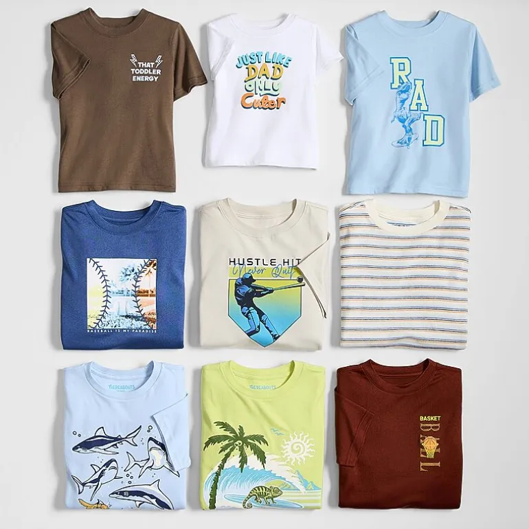 Xersion Little & Big Kid Boys Crew Neck Short Sleeve Regular Fit Graphic T-Shirt