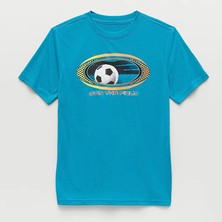 Xersion Little & Big Kid Boys Crew Neck Short Sleeve Regular Fit Graphic T-Shirt