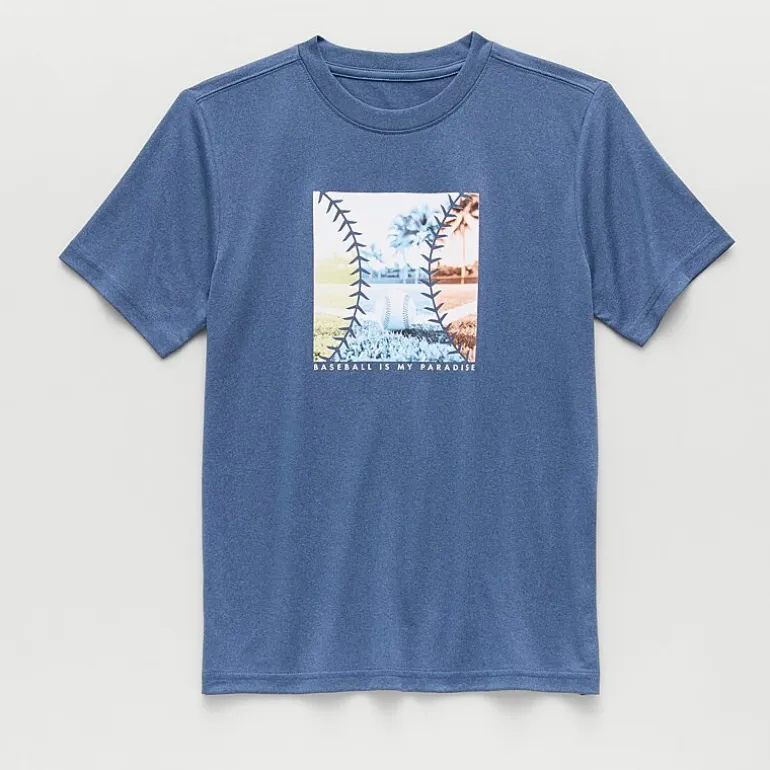 Xersion Little & Big Kid Boys Crew Neck Short Sleeve Regular Fit Graphic T-Shirt