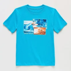 Xersion Little & Big Kid Boys Crew Neck Short Sleeve Regular Fit Graphic T-Shirt
