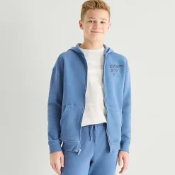 Xersion Little & Big Kid Boys Long Sleeve Fleece Zipper Active Hoodie