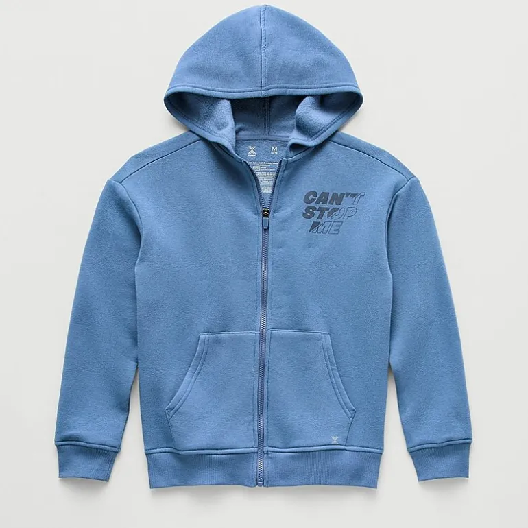 Xersion Little & Big Kid Boys Long Sleeve Fleece Zipper Active Hoodie