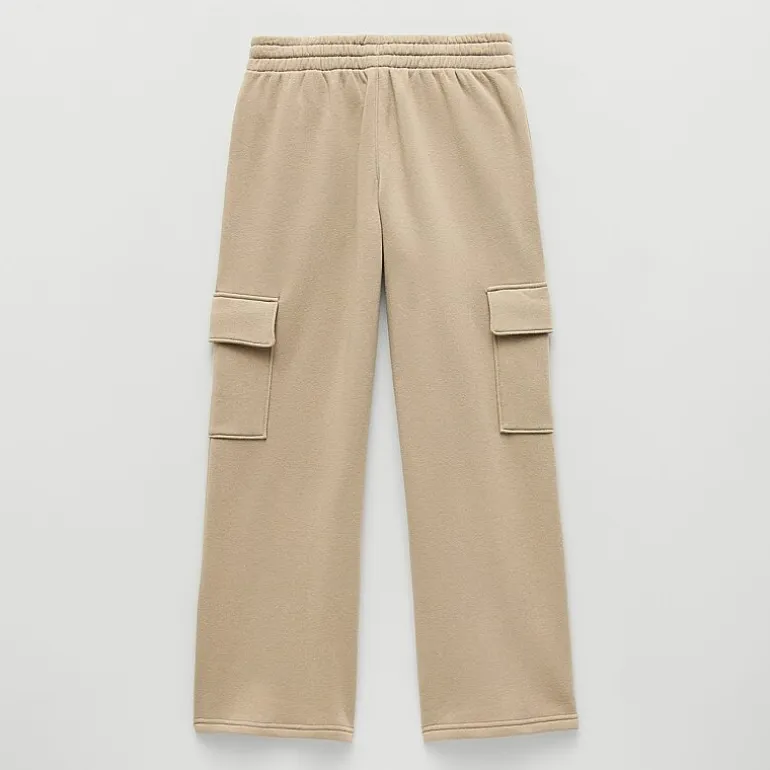 Xersion Little & Big Kid Boys Mid Rise Wide Leg Active Fleece Cargo Pant