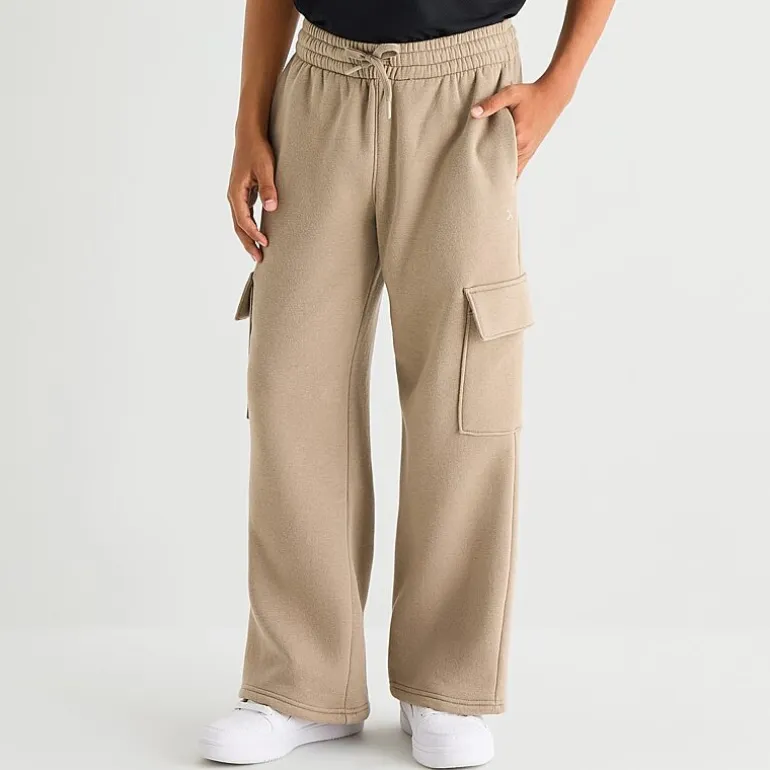 Xersion Little & Big Kid Boys Mid Rise Wide Leg Active Fleece Cargo Pant