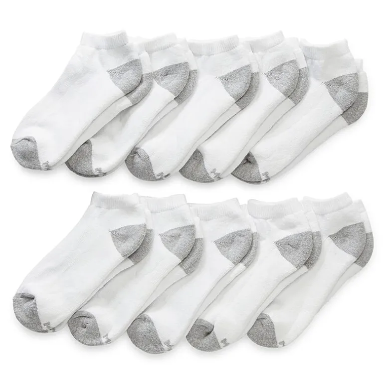 Xersion Little & Big Kid Boys Multi-Pack 10 Pair Low Cut Socks