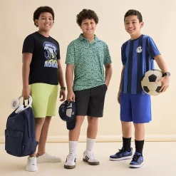 Xersion Little & Big Kid Boys Short Sleeve Regular Fit Stretch Fabric Moisture Wicking Polo Shirt