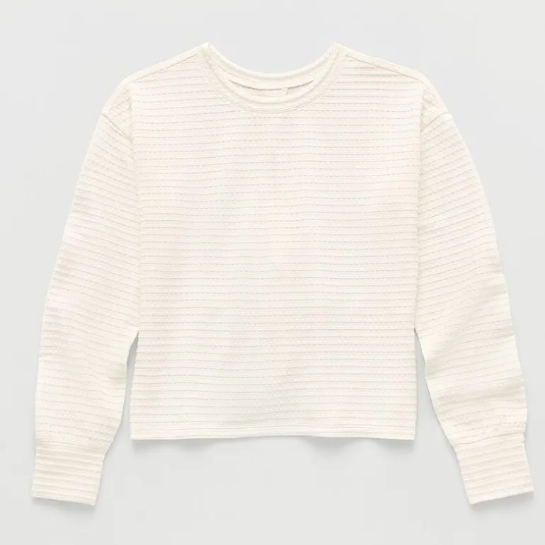 Xersion Little & Big Kid Girls Crew Neck Long Sleeve Active T-Shirt