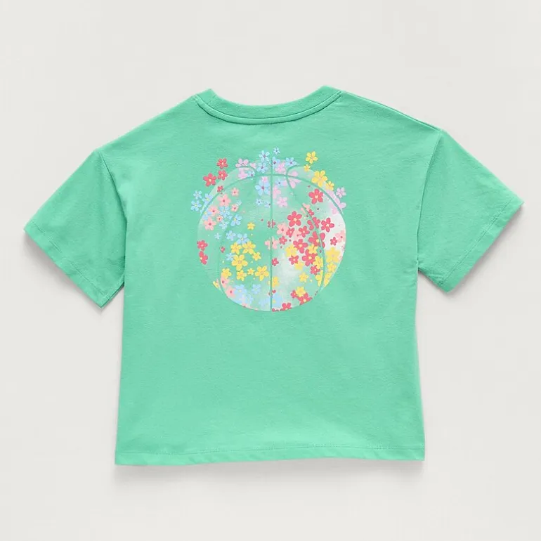 Xersion Little & Big Kid Girls Crew Neck Short Sleeve Relaxed Fit Graphic T-Shirt